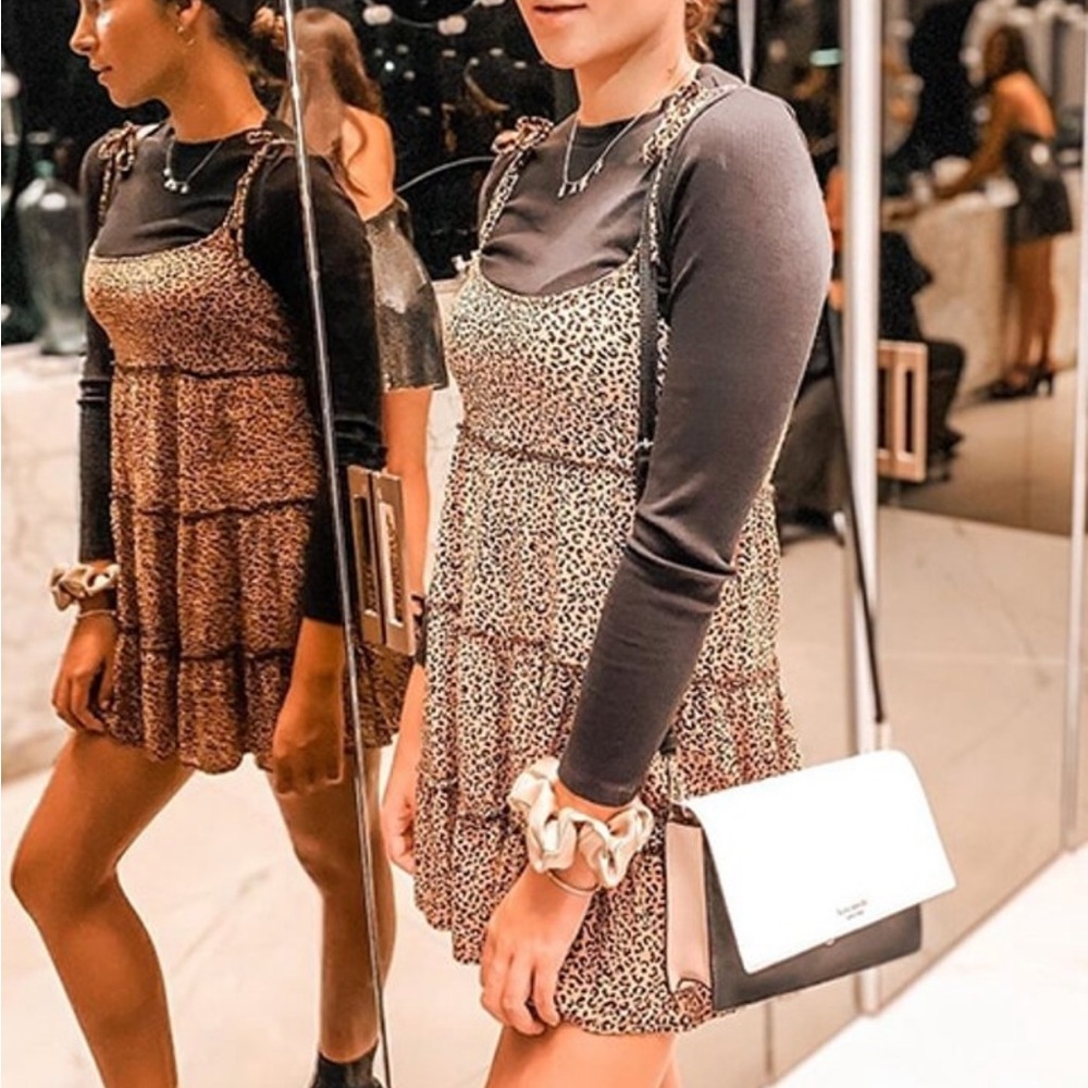 SHEIN Leopard Print Mini Dress